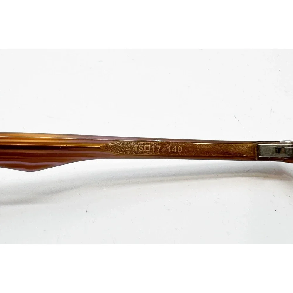 Takeo Kikuchi Eyeglasses Mens Brown Oval Full Rim Frames 45-17-140 Small